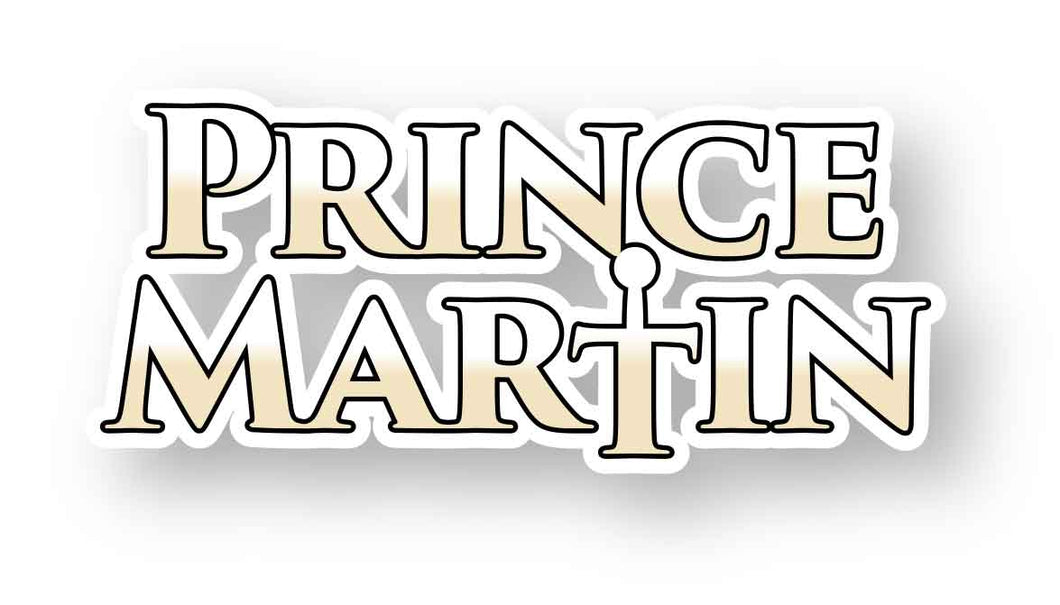 Prince Martin Logo Die Cut Sticker