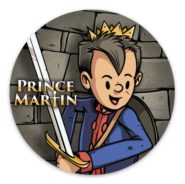 Prince Martin Circle Sticker